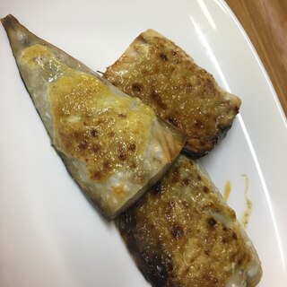 塩サバのカレーマヨネーズ焼き